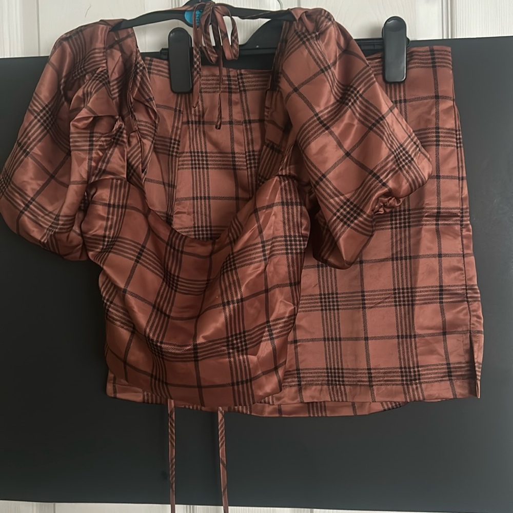 Pacsun patterned 2 piece set (skirt and top)
